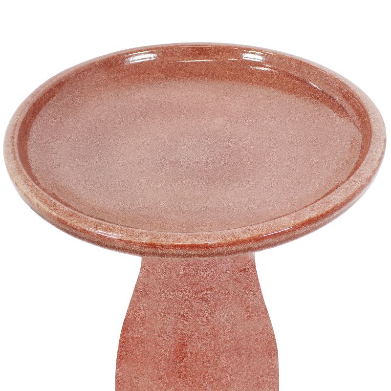 Sunnydaze Outdoor Weather-Resistant Garden Patio Simply Elegant High-Fired Smooth Ceramic Hand-Painted Bird Bath, 5 of 10