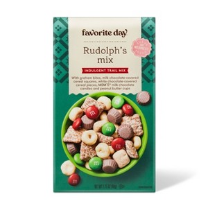 Christmas Rudolph's Mix Indulgent Snack Mix Stocking Stuffer - 1.75oz - Favorite Day™ - 1 of 3