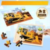 Wooden Puzzles for 4 Packs 24 PCS Construction Vehicle Jigsaw Puzzles - 3 of 4