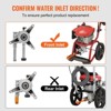 VEVOR Pressure Washer Pump, 7/8" Shaft Vertical, 3100 PSI, 2.5GPM, Replacement Power Washer Pumps Kit with 5 Nozzles, Silver - 4 of 4