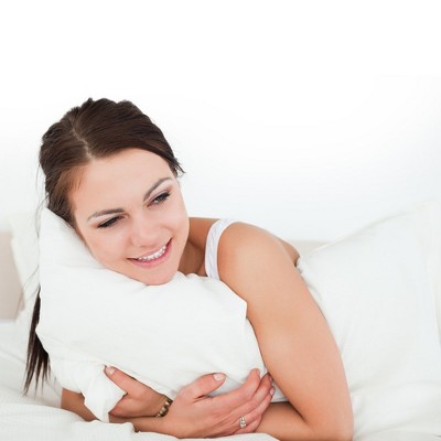 White Microfiber Square Throw Pillow Set with Down Alternative Fill