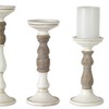 Melrose Candle Holder with Wood Accent (Set of 3) - image 2 of 2