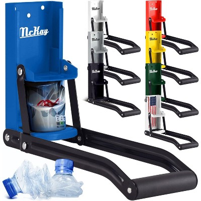 McKay Metal Can Crusher, Heavy-Duty Wall-Mounted Smasher for Aluminum Seltzer, Soda, and Bottles for Recycling - 12 oz and 14 oz Sizes