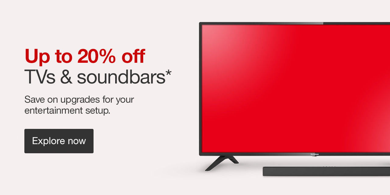 Up to 20% off TVs & soundbars* Save on upgrades for your entertainment setup. Explore now >