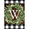Wreath Monogram W Double-Sided House Flag Everyday 28" x 40" Briarwood Lane - 3 of 4