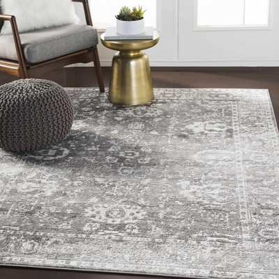 Hauteloom Tripp Distressed Gray Rug