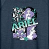 Women's - Disney Princess - Ariel Pop Lightweight French Terry Wide Neck Long Sleeve Shirt - 2 of 4