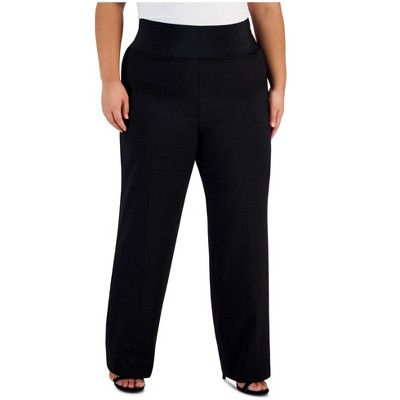 Calvin Klein Womens Pull On Casual Wide Leg Pants