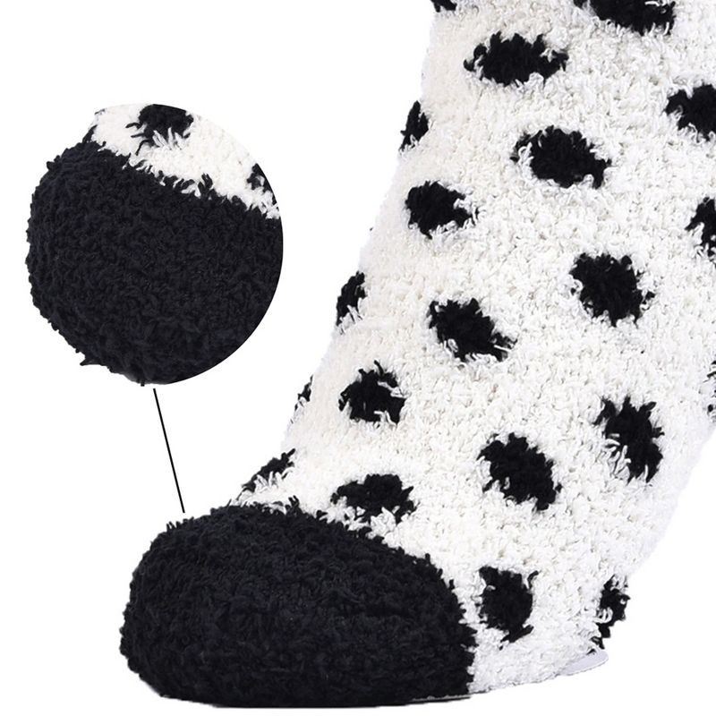 Alpine Swiss Womens Fuzzy Socks Warm Fluffy Slipper Socks with Gift Bow, 4 of 9