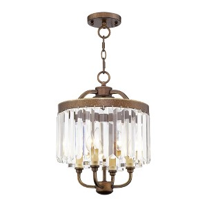 Livex Lighting Ashton 4 - Light Chandelier in  Hand Painted Palacial Bronze - 1 of 4