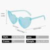 Anna-Kaci Active Women's Vibrant Heart-Shaped Fashion Sunglasses UV400 Protection - 4 of 4