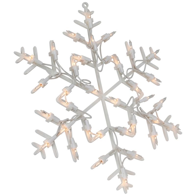 Northlight 13.5" Lighted Snowflake Christmas Window Silhouette Decoration, 5 of 7