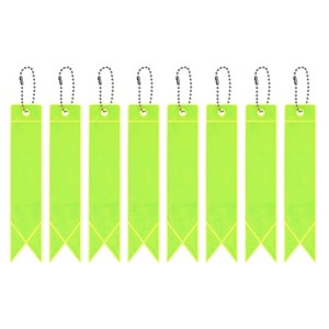 Unique Bargains Personal Reflectors Gear Safety Cycling Running Keychain 5.9 x 1.2 Inch 8 Pcs - 1 of 3