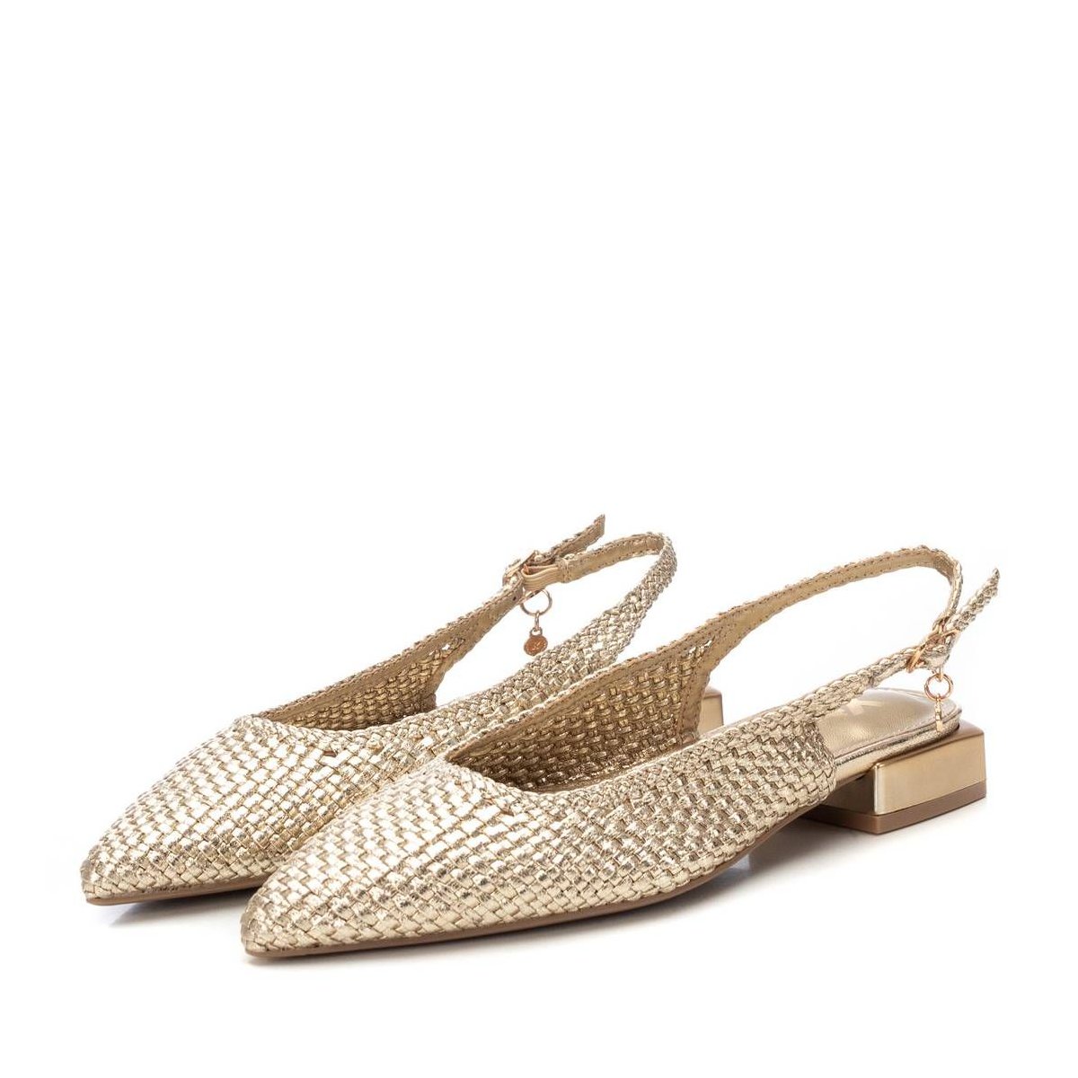 Обувь Carmela XTI Women's Braided Slingback Flats 143794 Gold 6 — фото 5