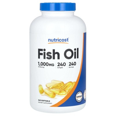 Nutricost Fish Oil, 1,000 mg , 240 Softgels
