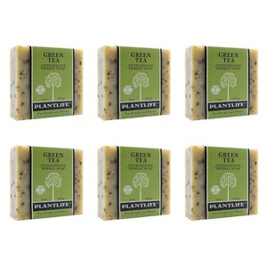 Plantlife Green Tea Bar Soap – Moisturizing, Soothing, Handcrafted, Plant-Based – Made in California, 4oz - 1 of 2