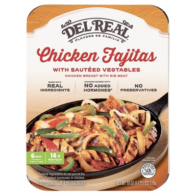 Del Real Foods Chicken Breast Fajitas with Peppers & Onions - 18oz