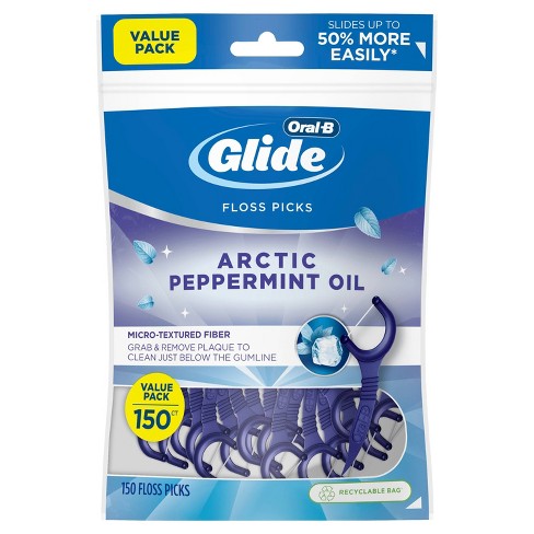 lektier tackle Vag Oral-b Glide Arctic Peppermint Oil Dental Floss Picks Mint : Target