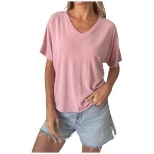 Women's Olivia Crepe Hacci Tee - SIX/FIFTY - 1 of 3