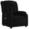 vidaXL Massage Recliner Chair Black Polyester, Metal, Plywood, Foam - 3 of 4