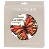 Dicksons Anyone in Christ New Creation Orange Butterfly 6 x 6 Glass Sun Catcher with Suction Cup - 2 of 2