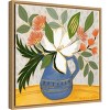 16" x 16" April Florals 11 by Marisa Anon Framed Canvas Wall Art - Amanti Art: Modern Decor, Botanical Lithograph - 2 of 4