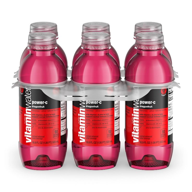vitaminwater power-c dragonfruit - 6pk/16.9 fl oz Bottles, 4 of 11