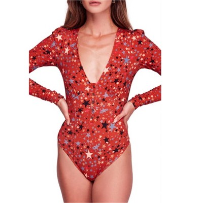 Free People Womens Stars Bodysuit Jumpsuit