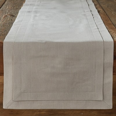 Split P Tailored Table Runner - 72''L - Stone