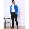 Lars Amadeus Men's Classic Solid Slim Fit Notch Lapel Single Breasted Overcoat - 4 of 4