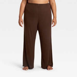 Women's Variegated Ribbed Pajama Pants - Auden™ - 1 of 3