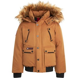 CANADA WEATHER GEAR Boys' Winter Coat - Heavyweight Bomber Parka Ski Jacket (Size: 8-20) - 1 of 4
