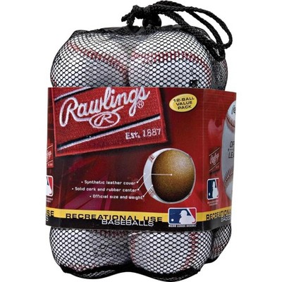 Rawlings Official League Recreational Use Practice Baseballs Youth Bag of 12pk  - Great For Practice