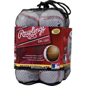 Rawlings Official League Recreational Use Practice Baseballs Youth Bag of 12pk  - Great For Practice