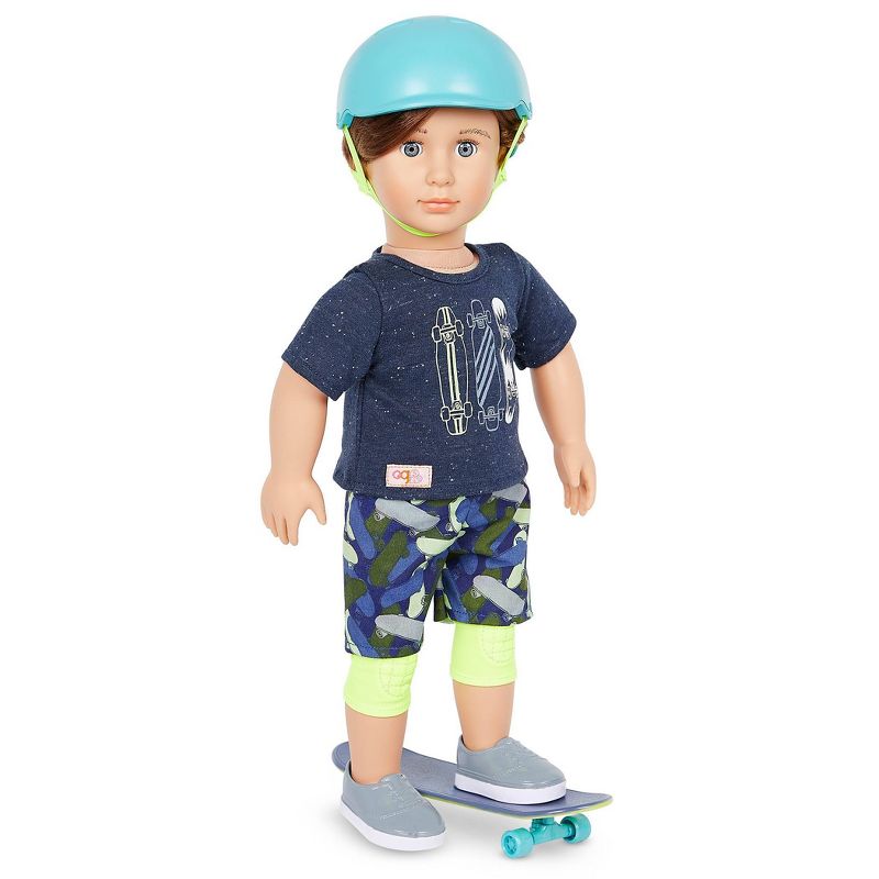 Our Generation Theodore 18&#34; Skateboarder Boy Doll, 1 of 12