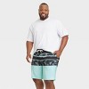 Men's 10" Tropical Print Swim Shorts - Goodfellow & Co™ Aqua Green - 3 of 3