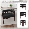 NicBex Modern Accent Chair Upholstered Armchair with Open Back 3 Legs Set of 2 Comfy Chair Lounge Chair for Living Room, Bedroom - 4 of 4