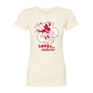 Women's - Disney - Love Nature Minnie Mouse Fitted Graphic T-Shirt - 1 of 3