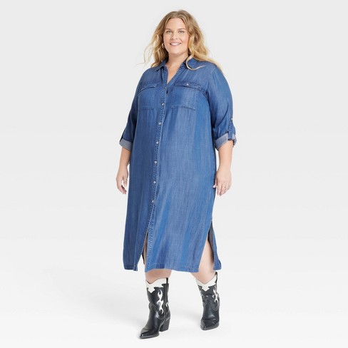 Knox rose 2025 denim dress