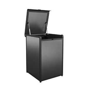 COSCO BoxGuard® Extra-Large Package Delivery Storage Box with Lock Loop, 55-Gallon Capacity, Gray/Black - 1 of 4