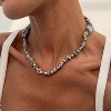 Boho Scarf Necklace with Gold Charms - Starfish, Cross & Flower Pendant Beach Jewelry - 3 of 4