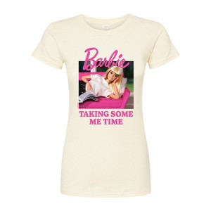 Women's - Barbie - Taking Some Me Time Fitted Graphic T-Shirt - 1 of 2