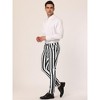 Lars Amadeus Men's Casual Striped Slim Fit Color Block Business Pants - 4 of 4