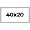 PosterPalooza | Panoramic Refined Blue Picture Frame - UV Acrylic, Foam Board Backing, Hanging Hardware - 2 of 4