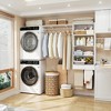 Aheaplus Laundry Room Closet System with Hanging Rods, Wall-Mounted Closet Organizer with Storage Shelves and Drawers - 4 of 4