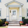 36 x 80 inch Fiberglass Right Hand Lnswing White Oak Entry Door with Brickmould 4-9/16 in.Vinyl Frame and 9 Lite Low-E Glass - 3 of 4