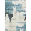 Garvee 8x10FT Modern Abstract Area Rug, Stain Resistant Washable Floor Mat,Large Rug for Living Room Bedroom Dining Room Office (Beige+Blue) - 2 of 4