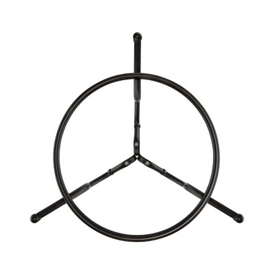 9" Black Metal Gazing Globe Display Stand