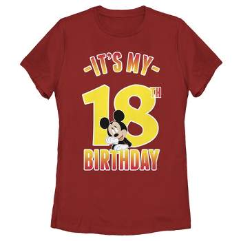 Women's Mickey & Friends It's My 18th Birthday T-Shirt