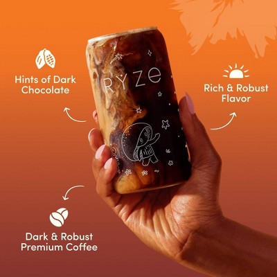 RYZE Dark Roast Mushroom Coffee Sticks - 1.2oz/6ct
